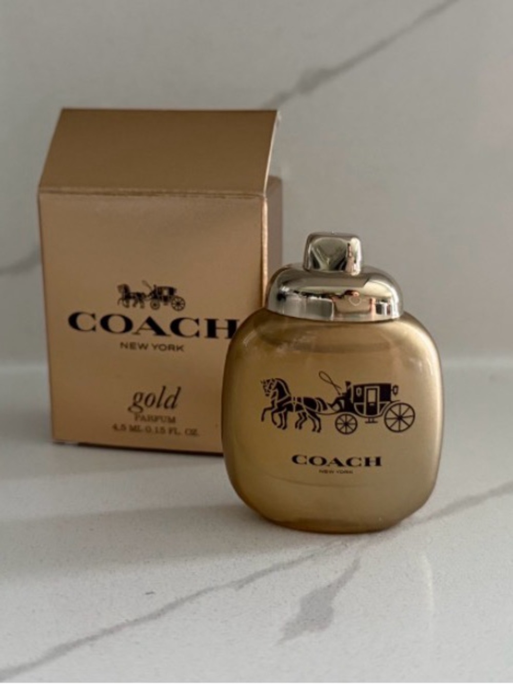 2pc set Coach cosmetic bag pouch + FREE GIFT! 15ml Gold parfum - Picture 3 of 3